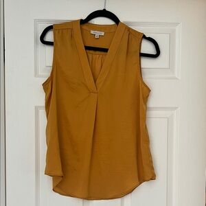 Alex & Lili Golden Mustard Sleeveless Blouse – Size Small